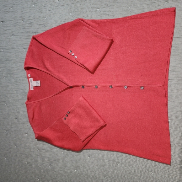 Nomadic Traders Women's Cardigan Button-Up Sweater Burnt Orange Size Large - Picture 4 of 8